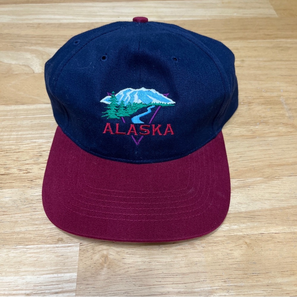 Vintage '80s '90s Alaska Richardson Fairbanks Princess Hotel hat cap strapback